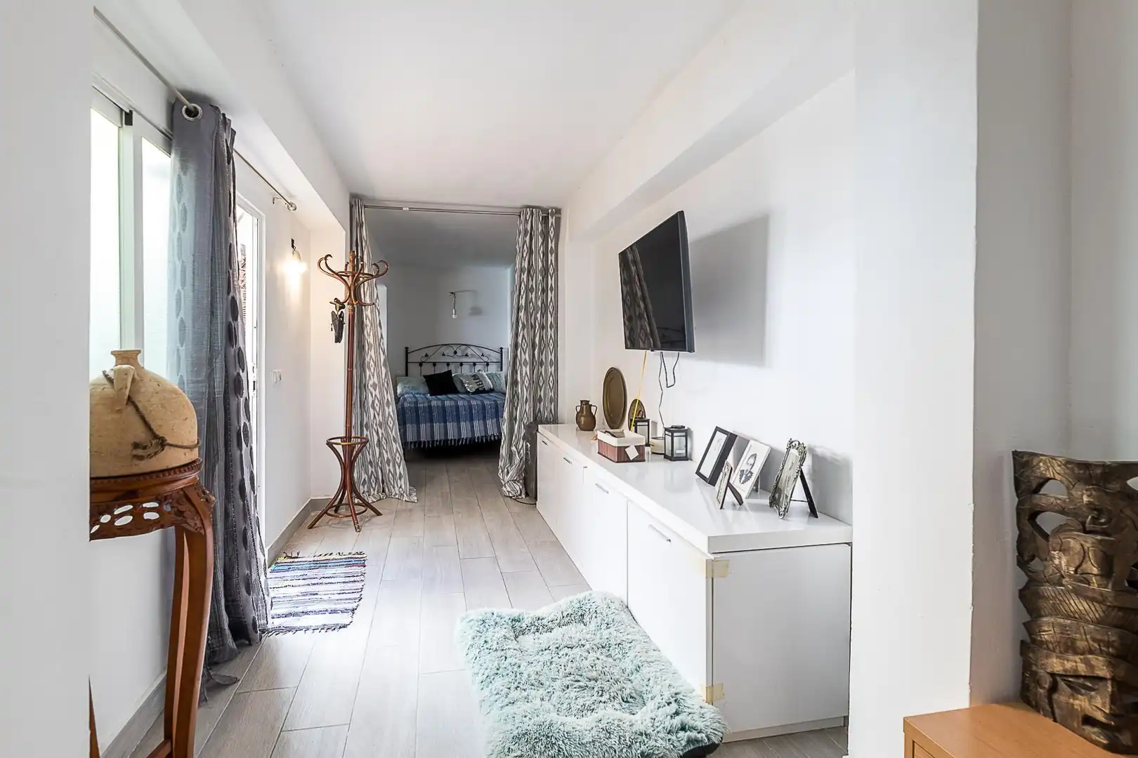 Schlafzimmer von Erdgeschoss zum Verkauf in  Palma de Mallorca mit Klimaanlage, Terrasse und Abstellraum