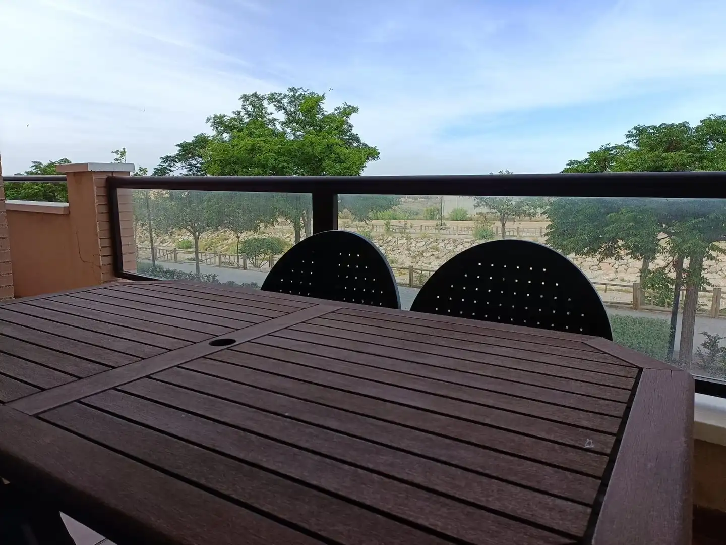 Terrace of Flat for rent in Roquetas de Mar  with Terrace, Furnished and Community pool