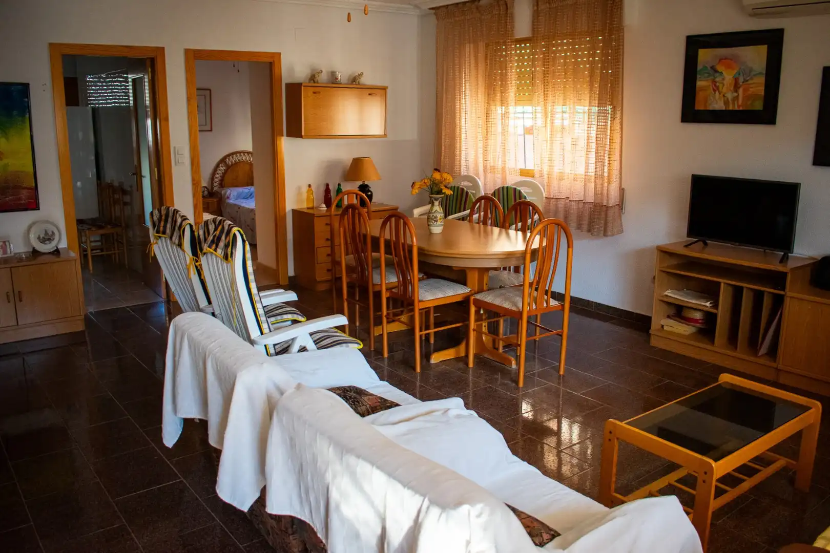 Sala d'estar de Casa adosada en venda en Pilar de la Horadada amb Calefacció, Terrassa i Traster