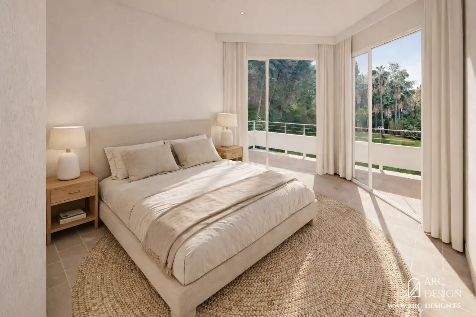 Bedroom of Flat for sale in Málaga  with Air Conditioner and Community pool