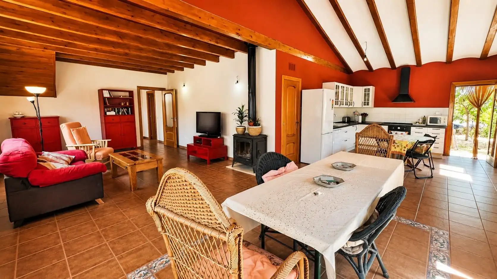 Sala de estar de Finca rústica en venta en La Pobla de Tornesa con Jardín privado y Trastero
