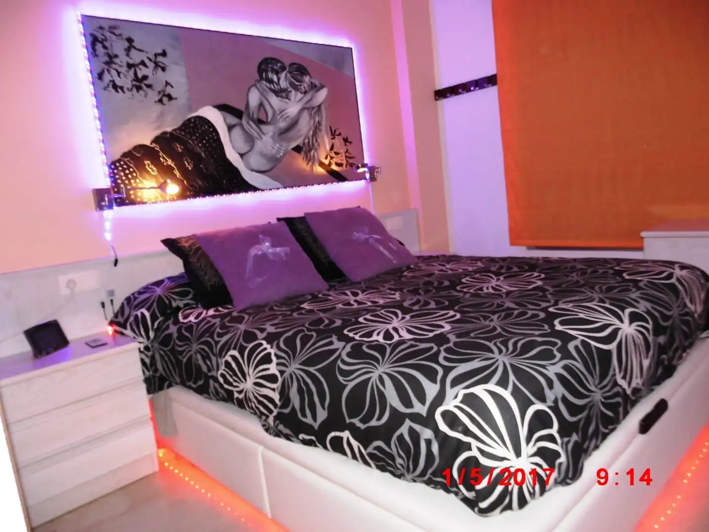 Bedroom of Flat for rent in El Campello  with Air Conditioner, Furnished and Community pool
