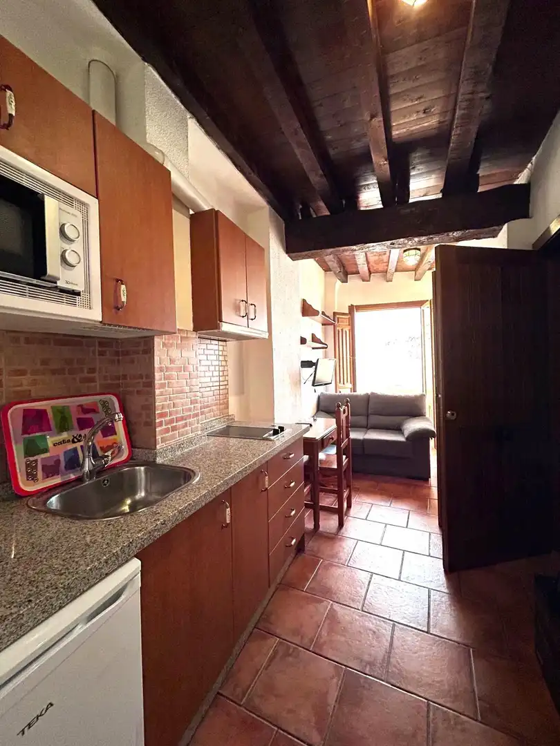 Kitchen of Flat for rent in Granada  with Heating, Terrace and Furnished