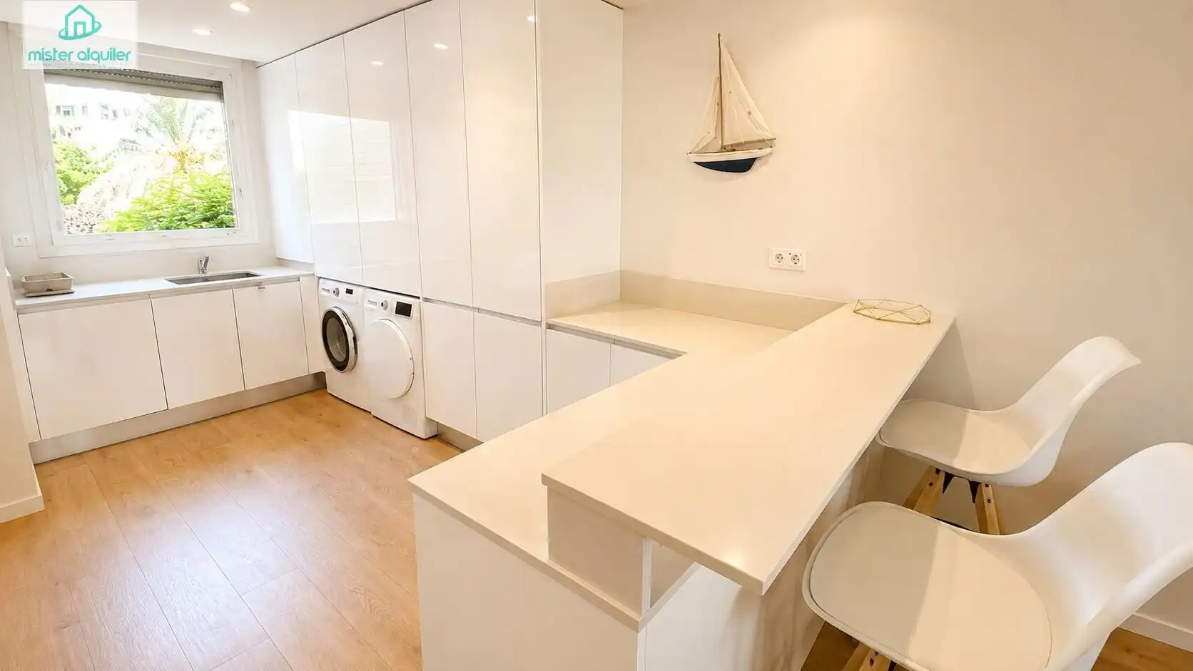 Kitchen of Apartments for rent in El Campello  with Air Conditioner, Heating and Private garden