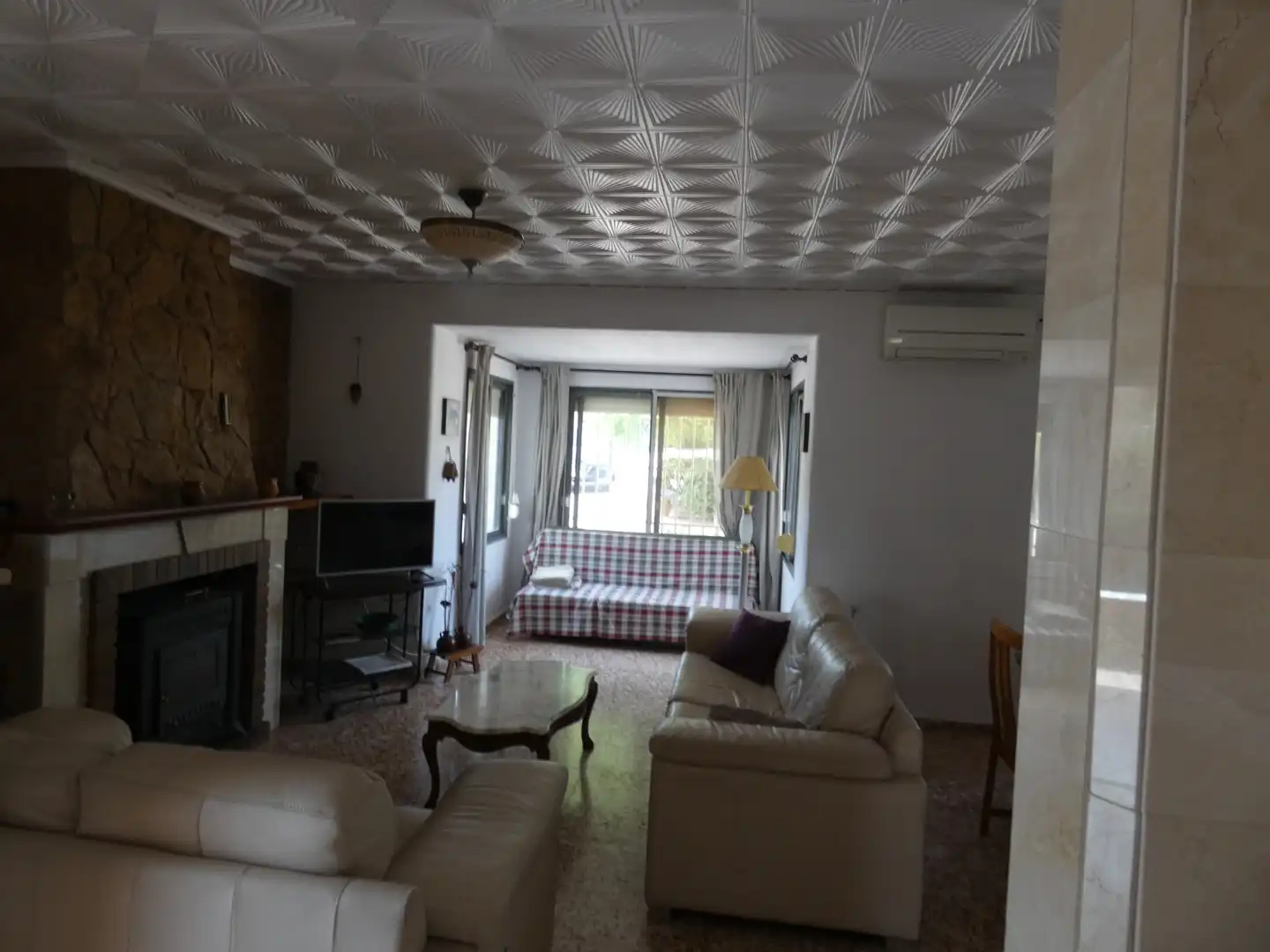 Sala de estar de Casa o chalet en venta en Godelleta con Aire acondicionado, Jardín privado y Terraza