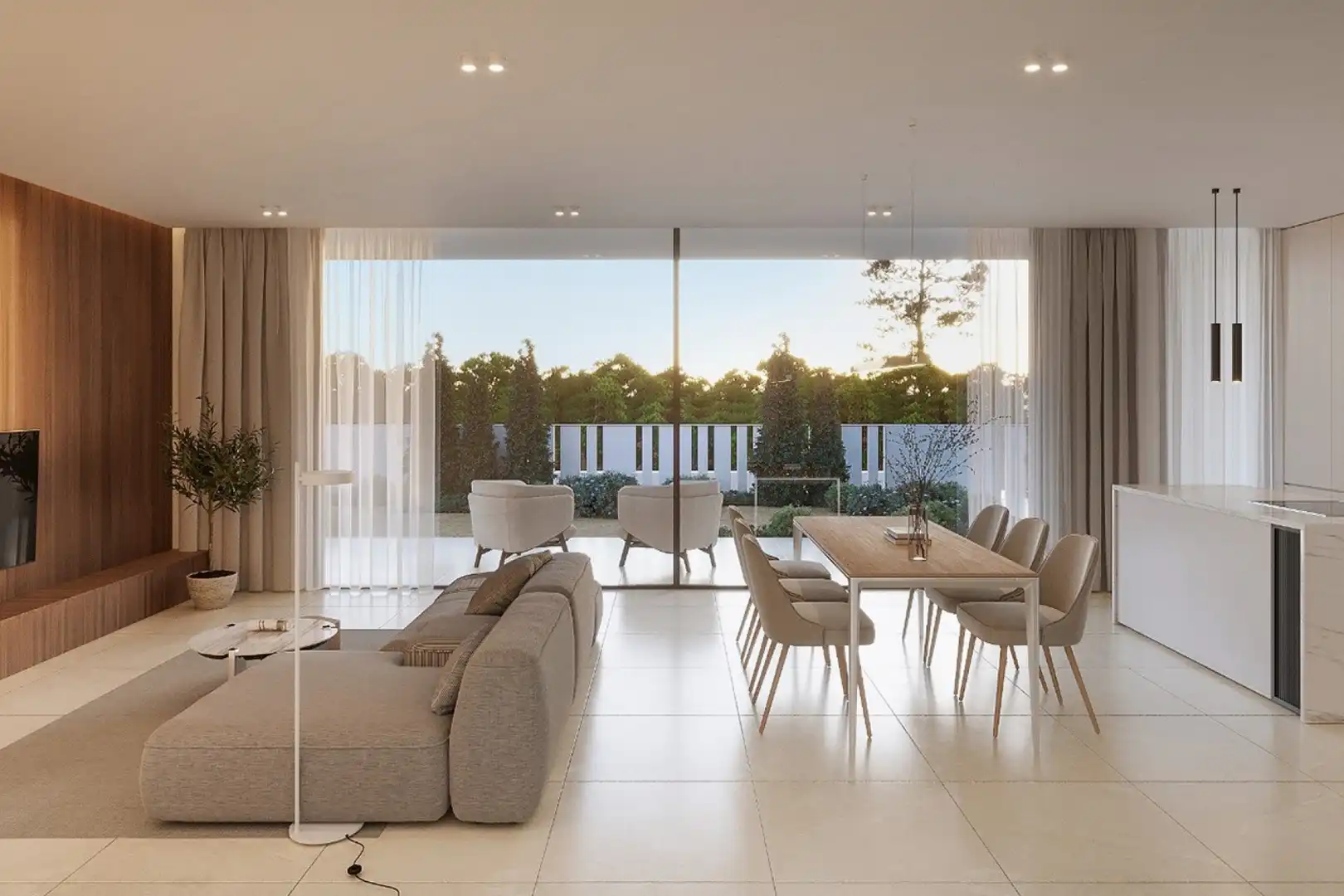 Sala de estar de Piso en venta en La Nucia con Aire acondicionado, Calefacción y Jardín privado