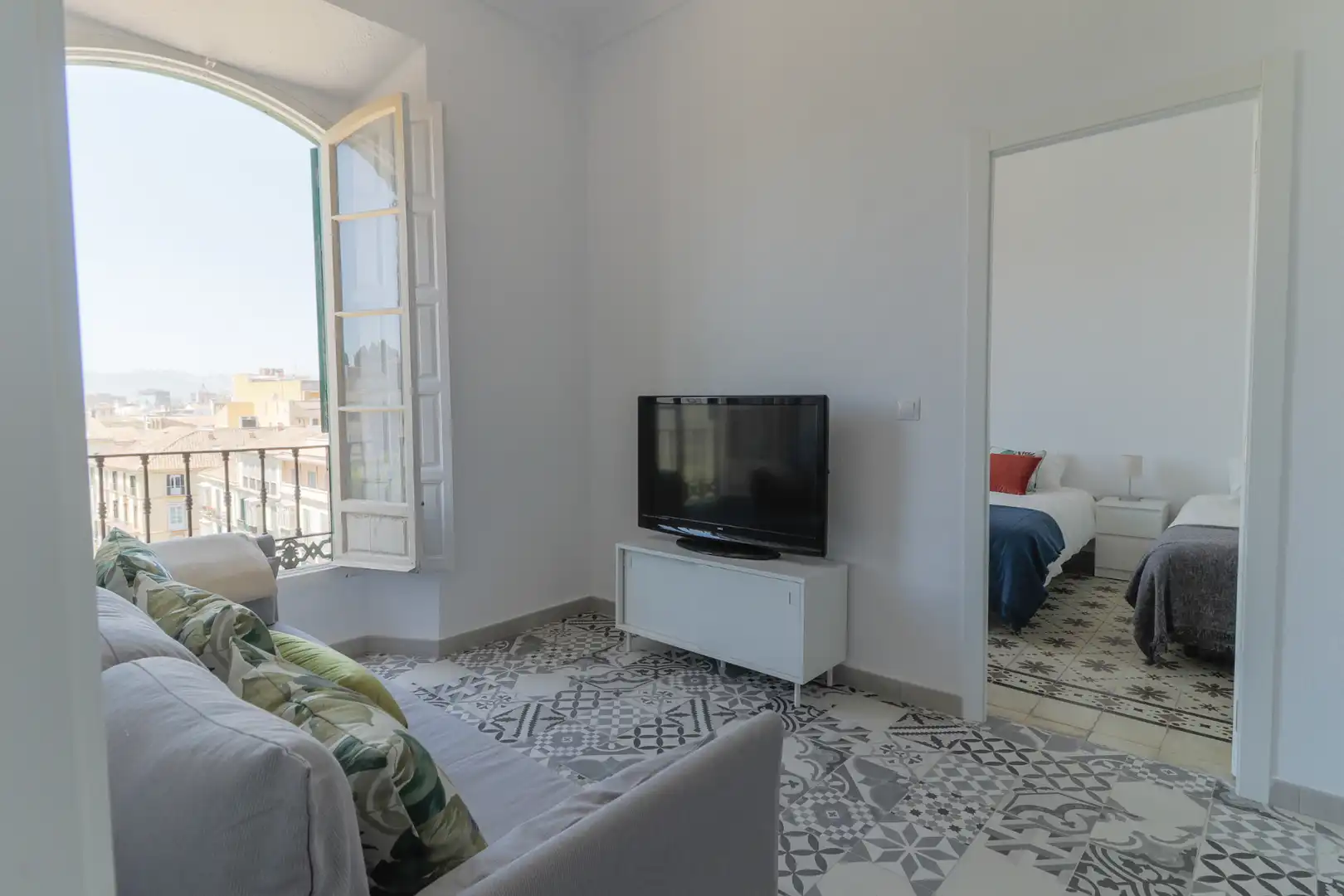 Sala de estar de Piso de alquiler en Málaga con Amueblado, Lavadora y Microondas