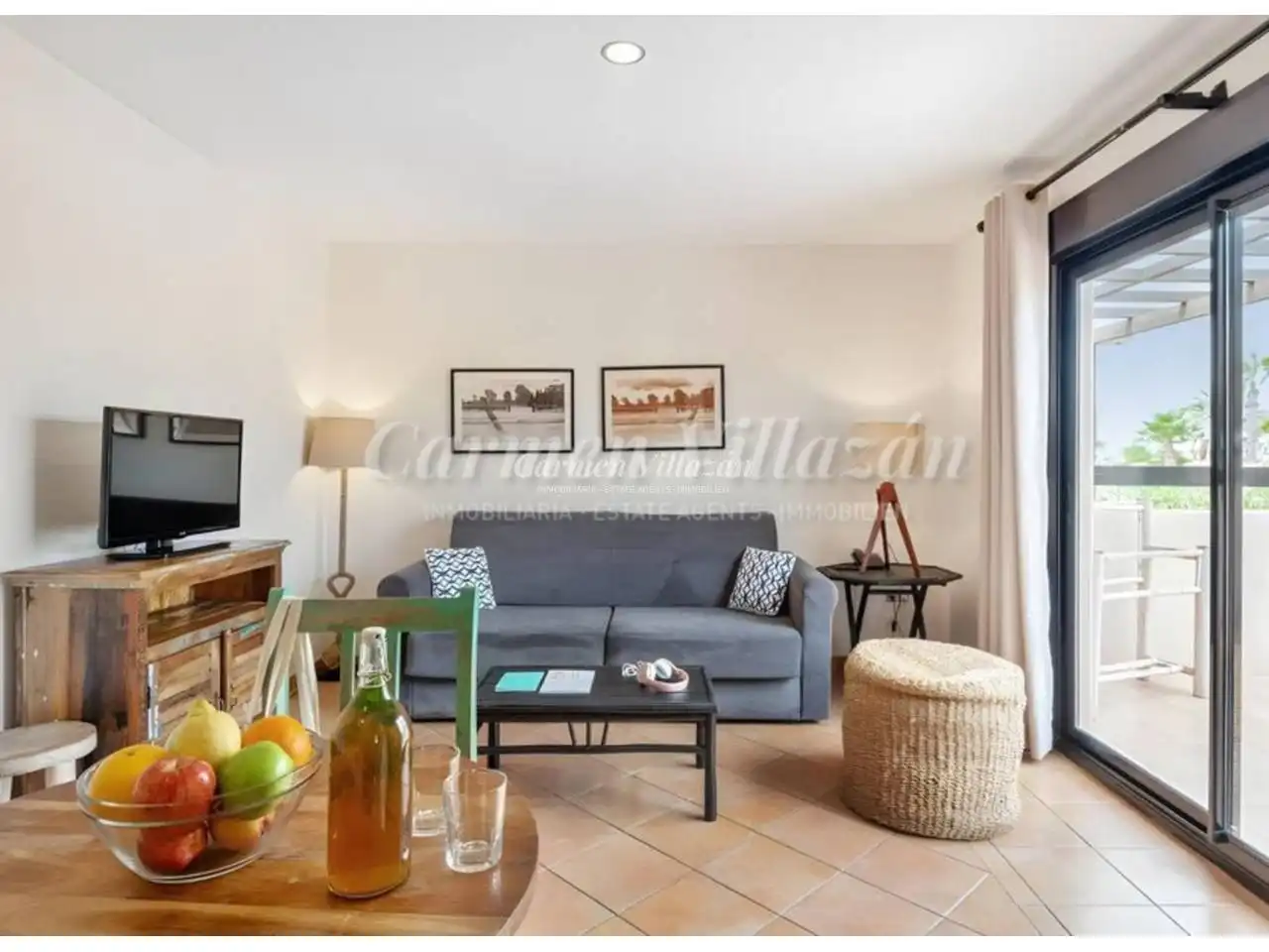 Sala de estar de Dúplex en venta en La Oliva con Terraza, Balcón y Piscina comunitaria