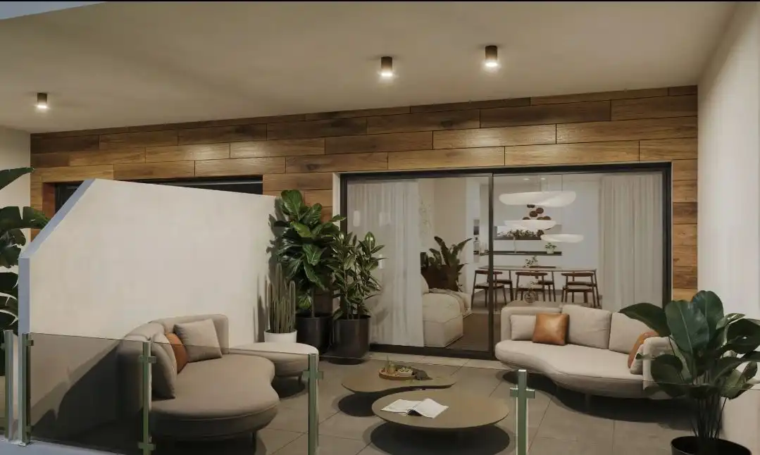 Wohnzimmer von Wohnung zum Verkauf in Villajoyosa / La Vila Joiosa mit Klimaanlage und Heizung