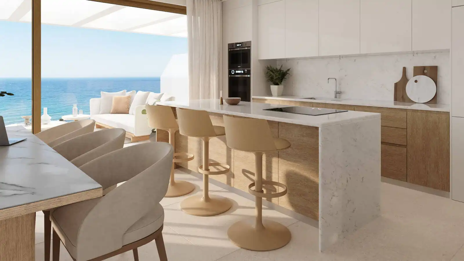 Cuina de Apartament en venda en Mijas amb Aire condicionat, Terrassa i Traster