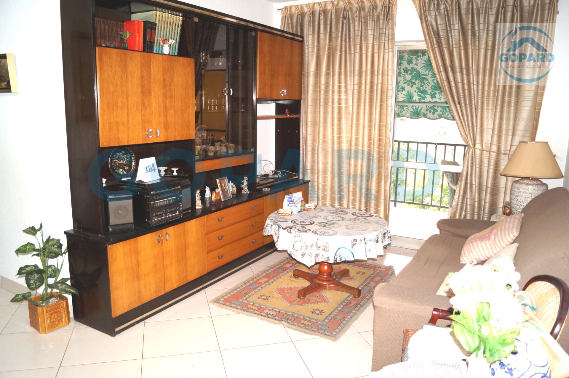 Living room of Flat for sale in Móstoles  with Heating, Terrace and Furnished