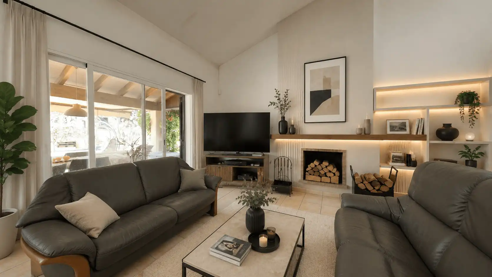 Sala d'estar de Casa o xalet en venda en Sant Llorenç des Cardassar amb Aire condicionat, Calefacció i Terrassa