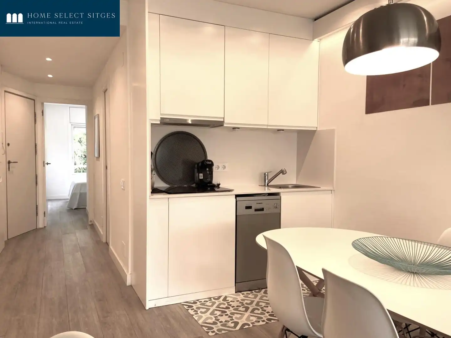 Kitchen of Apartments for rent in Sitges  with Air Conditioner, Heating and Private garden
