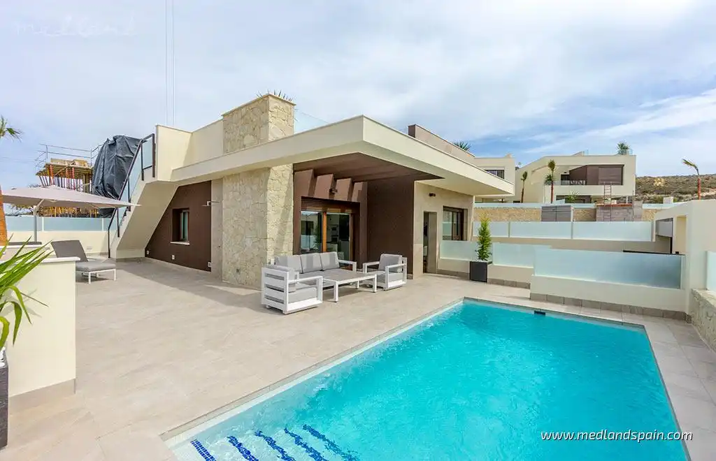 Piscina de Casa o xalet en venda en Rojales amb Aire condicionat, Calefacció i Jardí privat