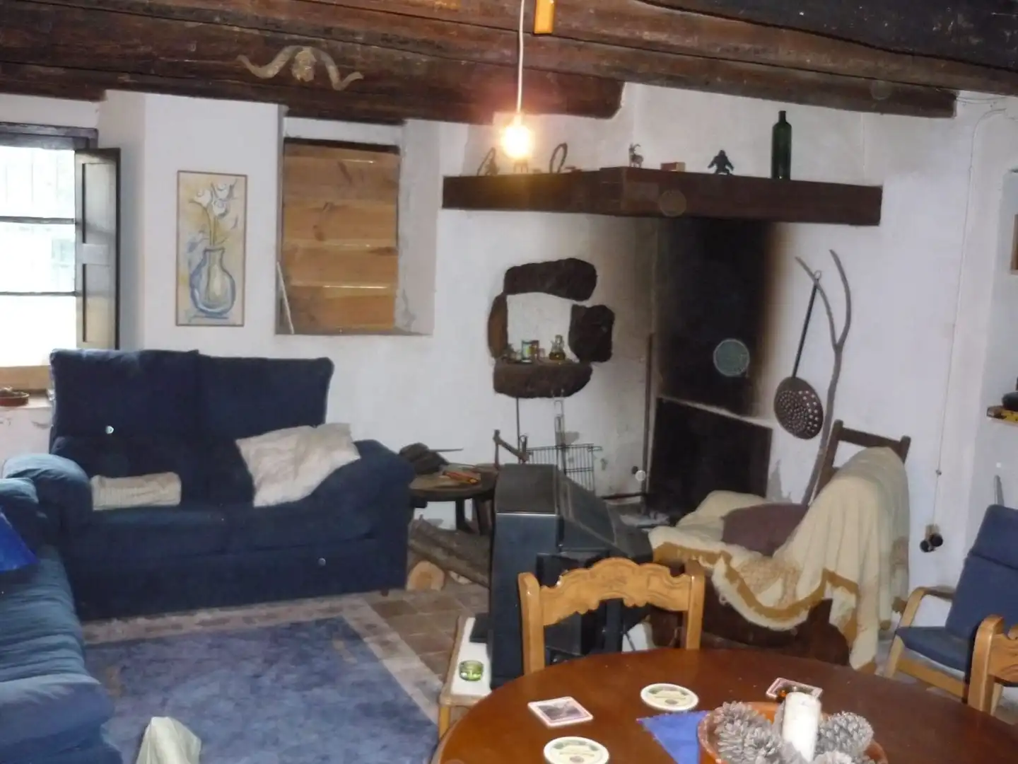 Sala d'estar de Finca rústica en venda en Santa Coloma de Farners amb Jardí privat i Terrassa