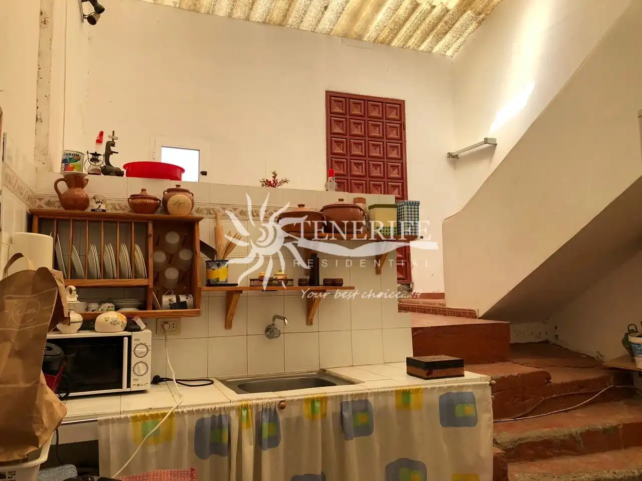Cocina de Finca rústica en venta en Guía de Isora con Jardín privado, Trastero y Amueblado