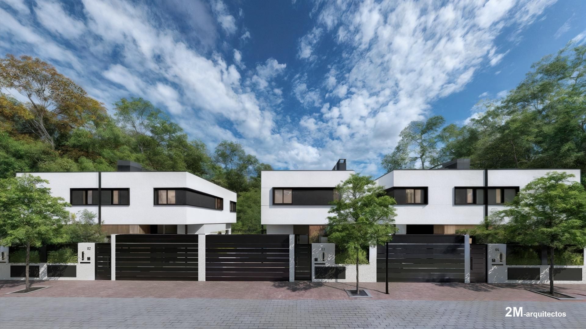 Exterior view of Single-family semi-detached for sale in Valdemoro  with Heating, Private garden and Terrace