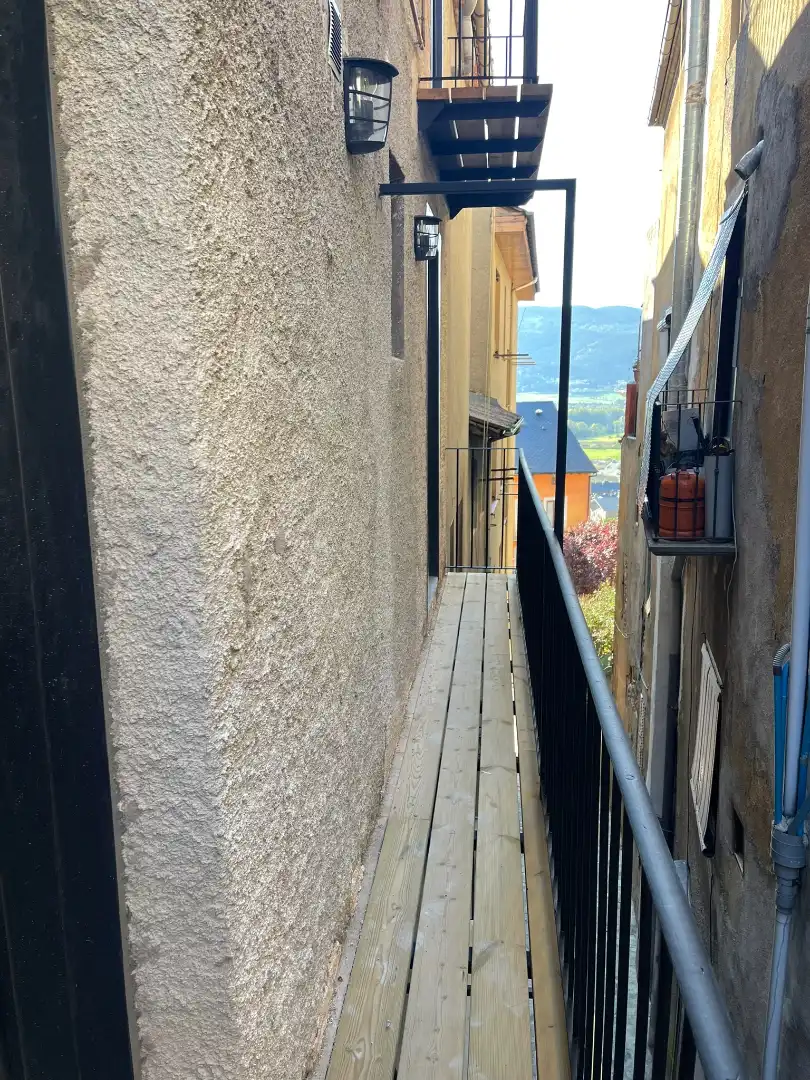 Terraza de Apartamento de alquiler en Puigcerdà con Calefacción, Parquet y Horno