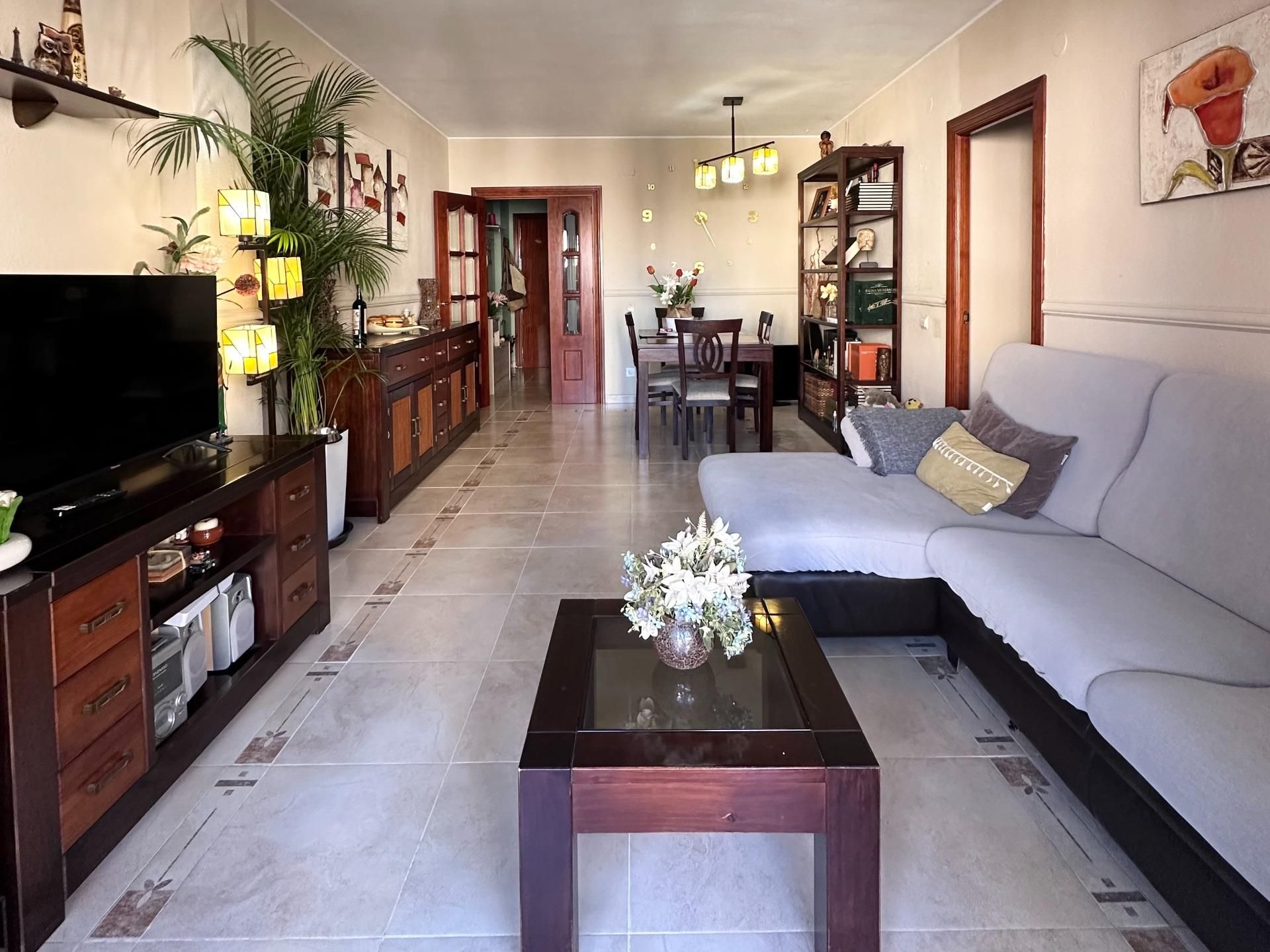 Sala d'estar de Pis en venda en Málaga Capital amb Aire condicionat, Jardí privat i Terrassa