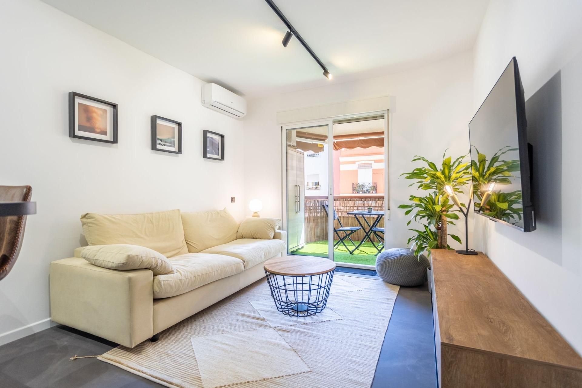 Living room of Flat to rent in  Valencia Capital  with Balcony