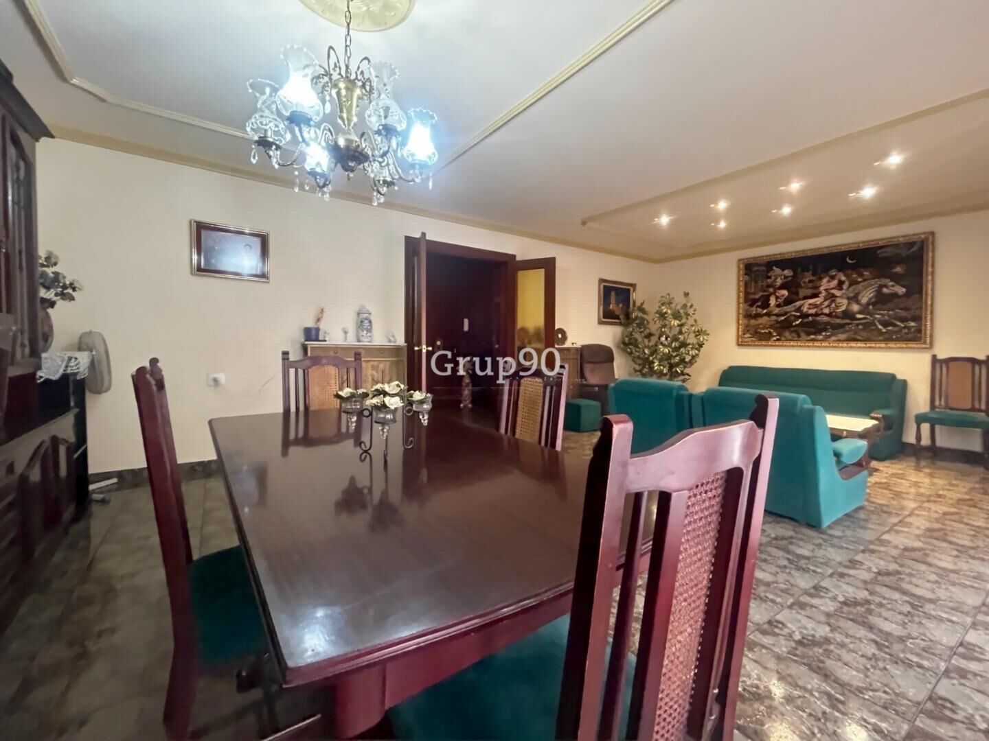 Dining room of Flat for sale in  Lleida Capital  with Air Conditioner and Balcony