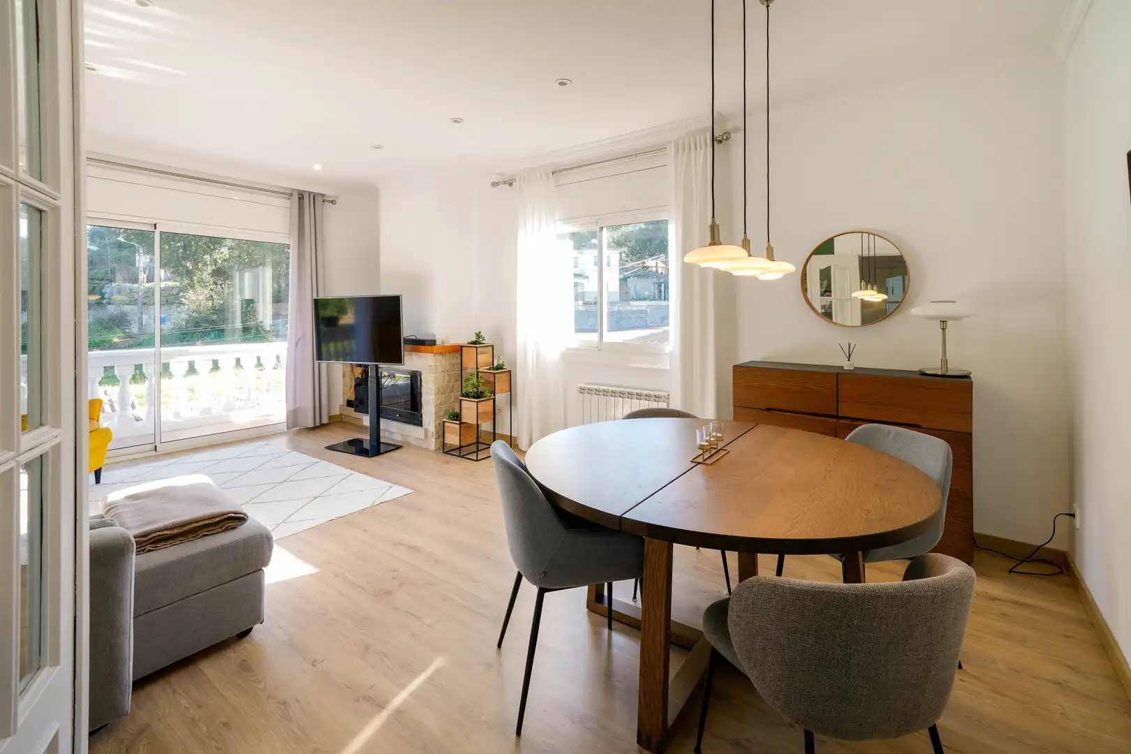 Wohnzimmer von Haus oder Chalet zum Verkauf in Dosrius mit Heizung, Parkett und Terrasse