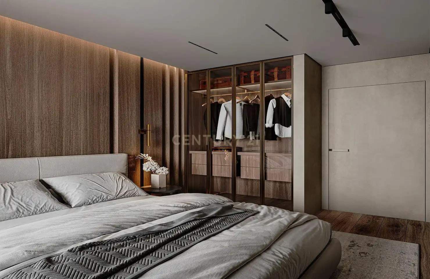 Bedroom of Flat for sale in Calpe / Calp  with Air Conditioner, Private garden and Swimming Pool
