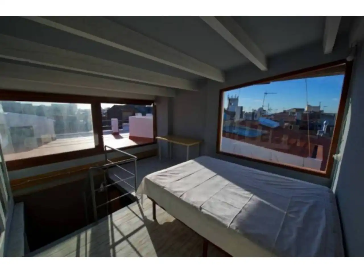 Schlafzimmer von Dachboden zur Miete in San Rafael del Río mit Klimaanlage, Heizung und Parkett