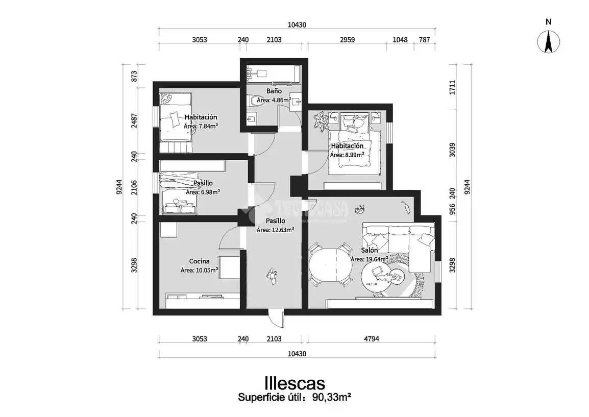 Piso en venta en Illescas con Aire acondicionado, Calefacción y Parquet