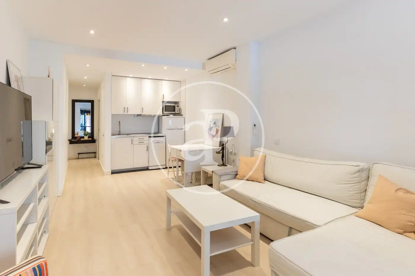 Living room of Lofts for rent in Madrid  with Air Conditioner, Heating and Furnished