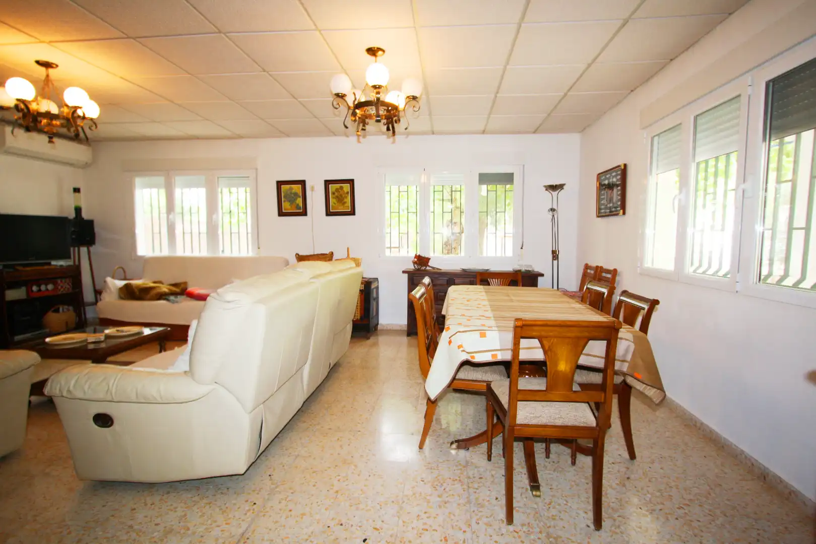 Dining room of Houses for sale in Albacete  with Air Conditioner, Heating and Private garden