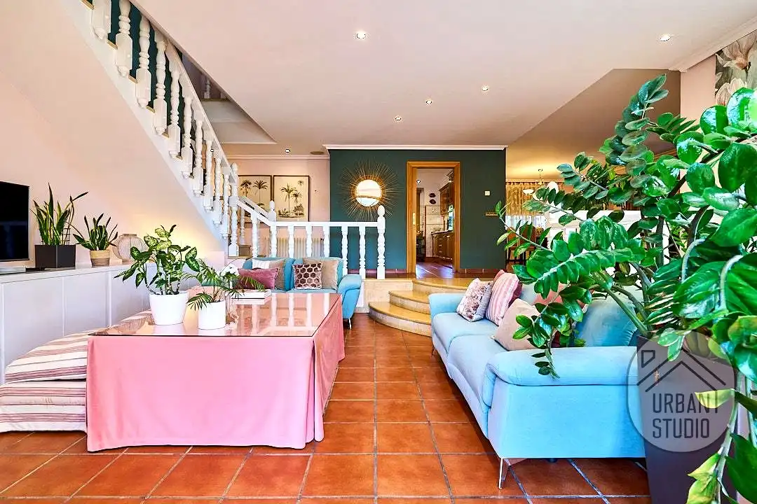 Living room of Houses for sale in Cocentaina  with Heating, Terrace and Swimming Pool