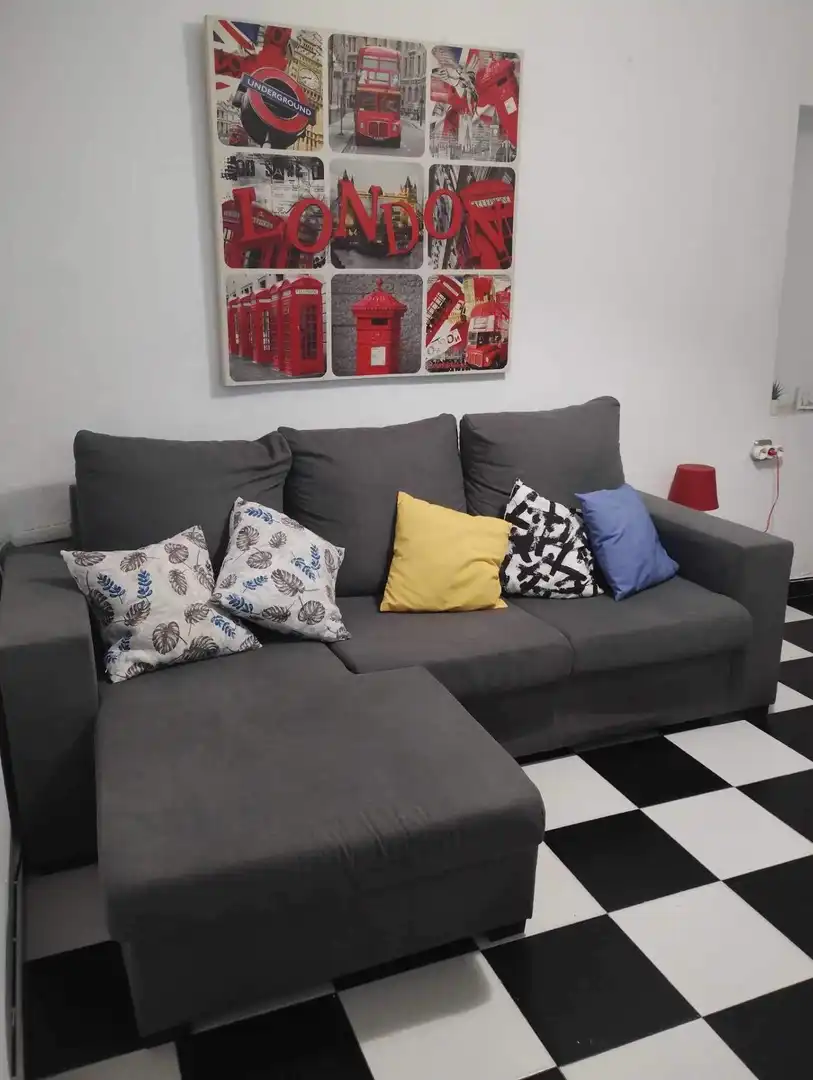 Sala de estar de Piso en venta en Cádiz con Amueblado