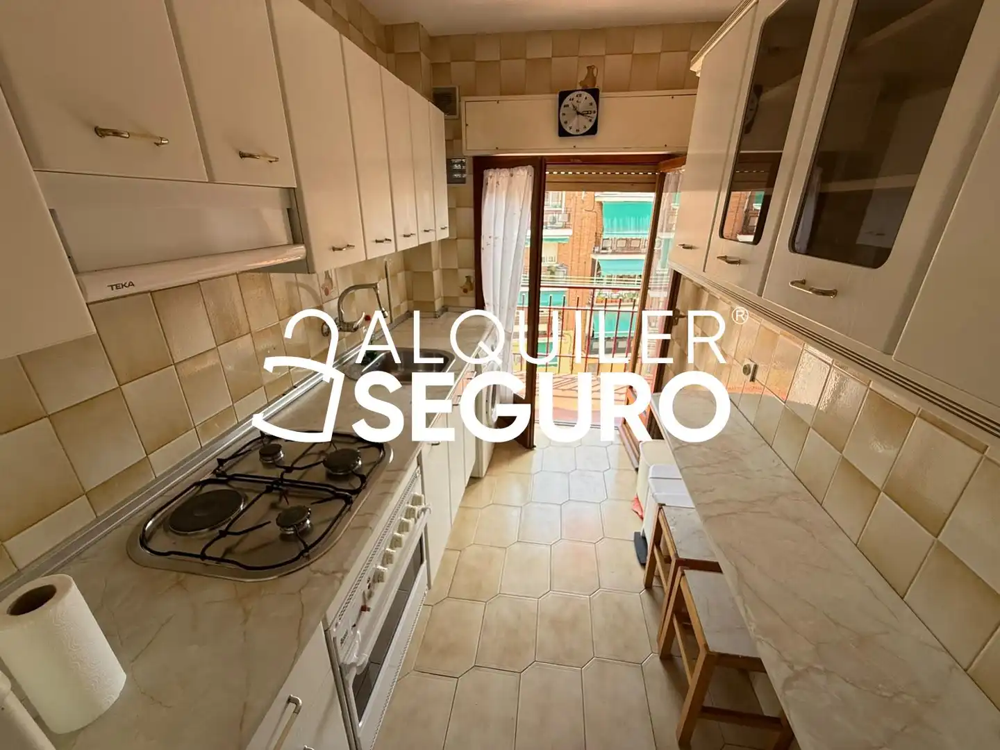 Cocina de Piso de alquiler en Madrid con Aire acondicionado, Calefacción y Terraza