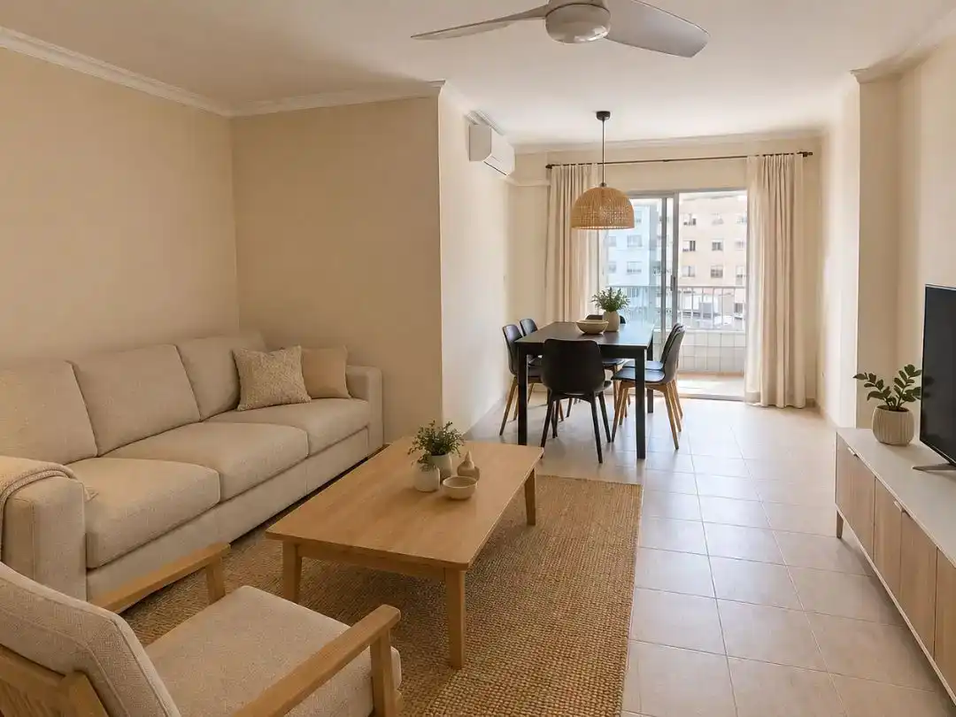 Living room of Flat for sale in  Valencia Capital  with Air Conditioner and Balcony
