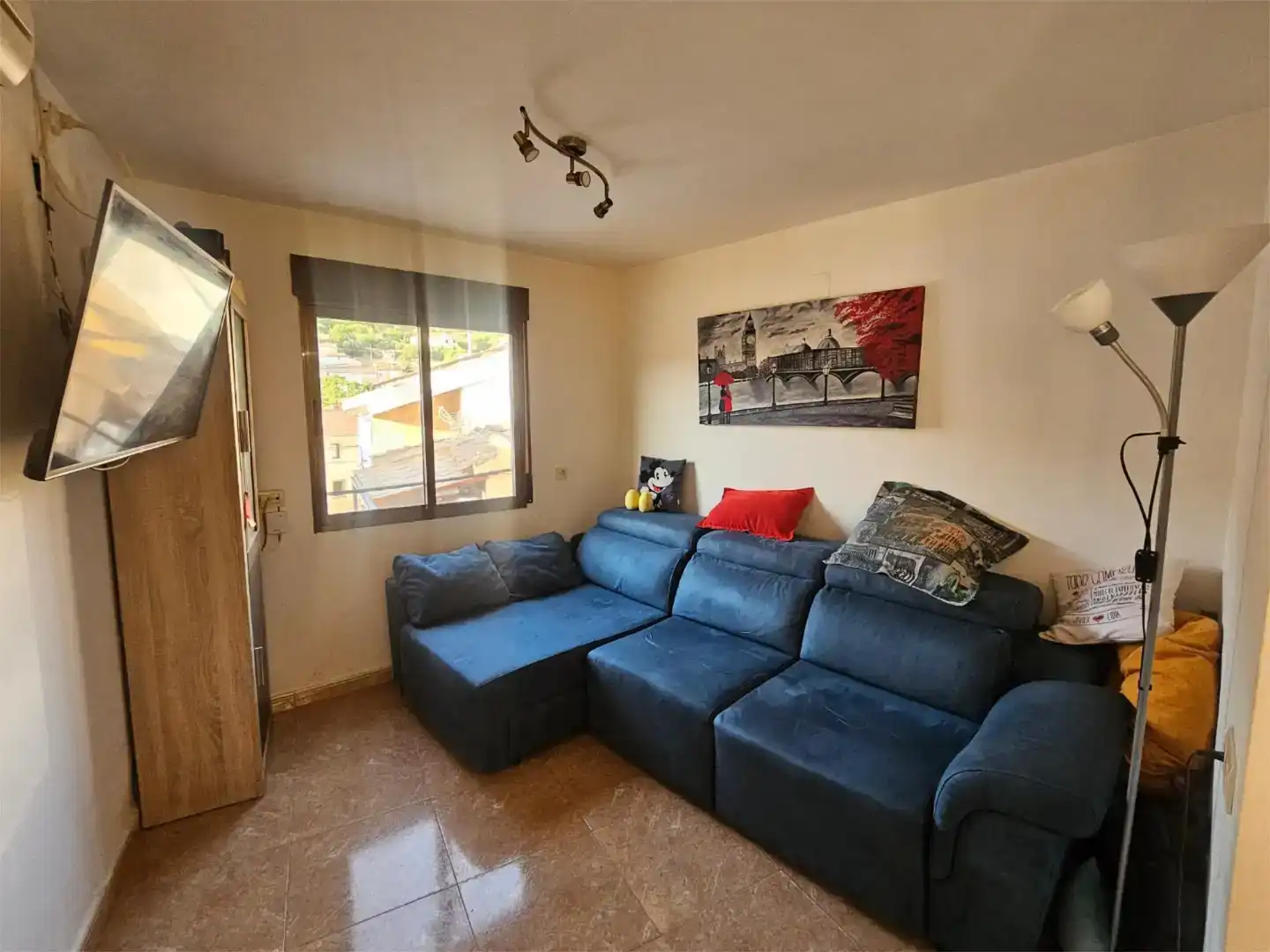 Sala d'estar de Casa adosada en venda en Salobre amb Aire condicionat, Rentadora i Microones