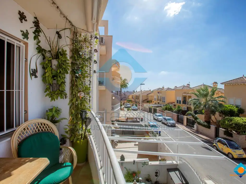Balcony of Flat for sale in Mazarrón  with Air Conditioner, Terrace and Furnished