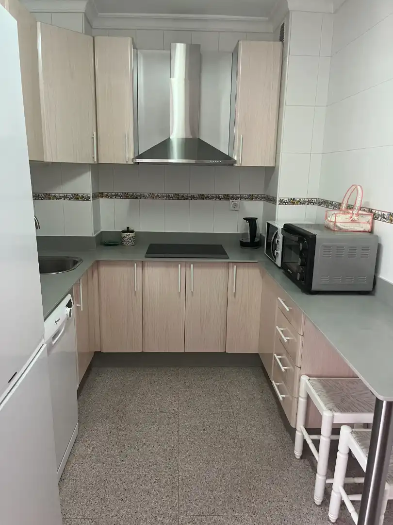 Küche von Wohnung zur Miete in Málaga mit Möbliert, Ofen und Waschmaschine