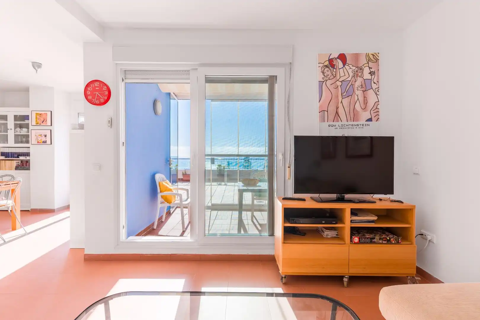 Sala de estar de Ático en venta en El Ejido con Aire acondicionado, Calefacción y Jardín privado