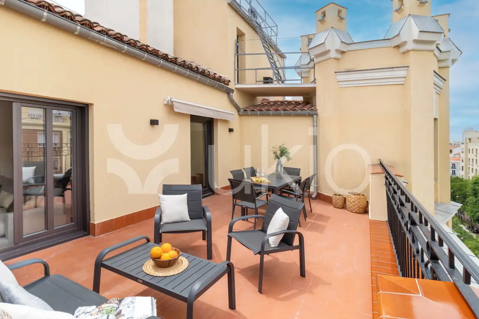 Terrasse von Wohnungen zur Miete in Madrid mit Klimaanlage, Heizung und Terrasse