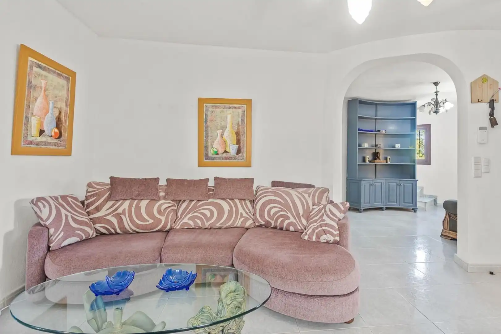 Sala d'estar de Casa o xalet en venda en Orihuela amb Aire condicionat, Jardí privat i Terrassa