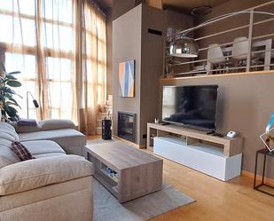 Living room of Single-family semi-detached for sale in Villacastín  with Heating, Private garden and Oven