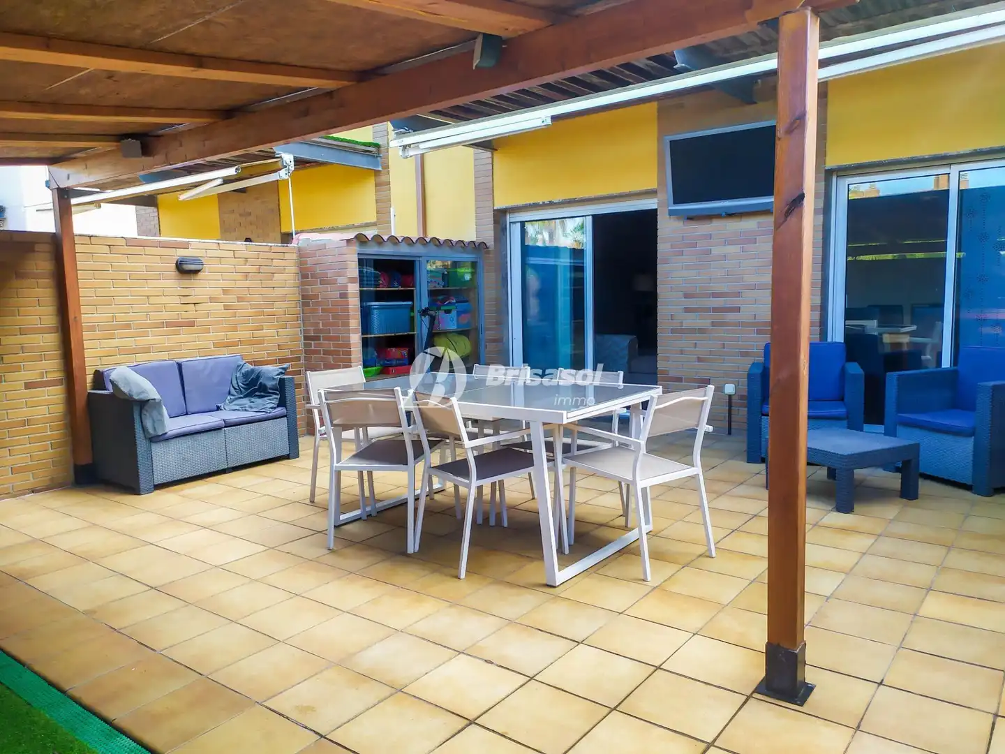 Terraza de Casa adosada en venta en Cambrils con Aire acondicionado, Calefacción y Jardín privado