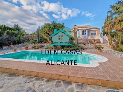 Exterior view of House or chalet for sale in Alicante / Alacant  with Air Conditioner, Terrace and Swimming Pool