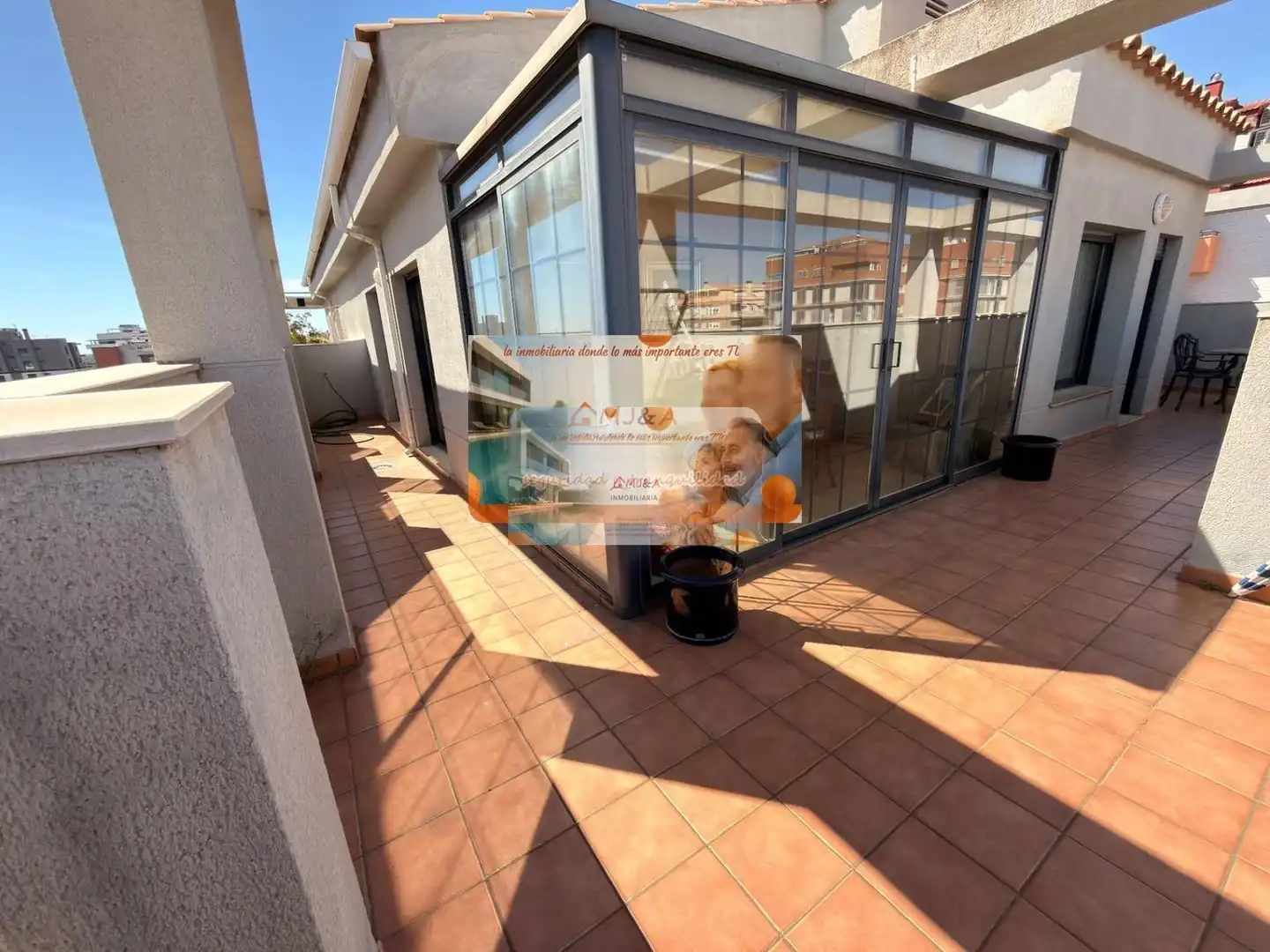 Terraza de Dúplex en venta en Castellón de la Plana / Castelló de la Plana con Calefacción, Parquet y Terraza