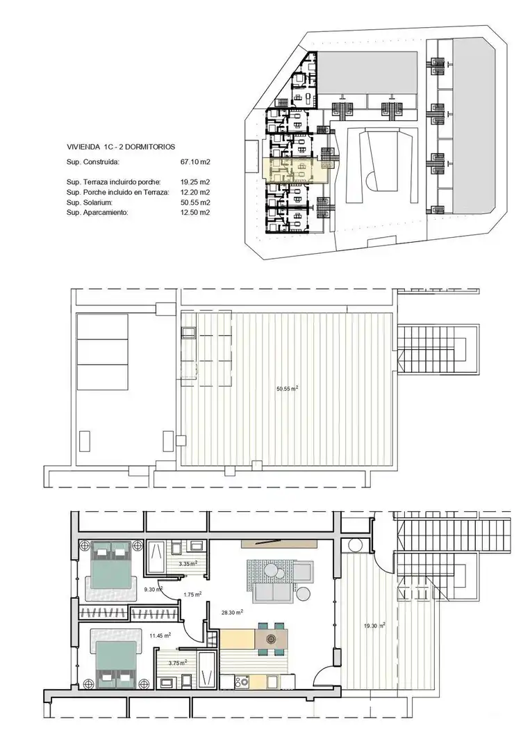 Apartament amb terrassa en venda a Roldán, imagen 19
