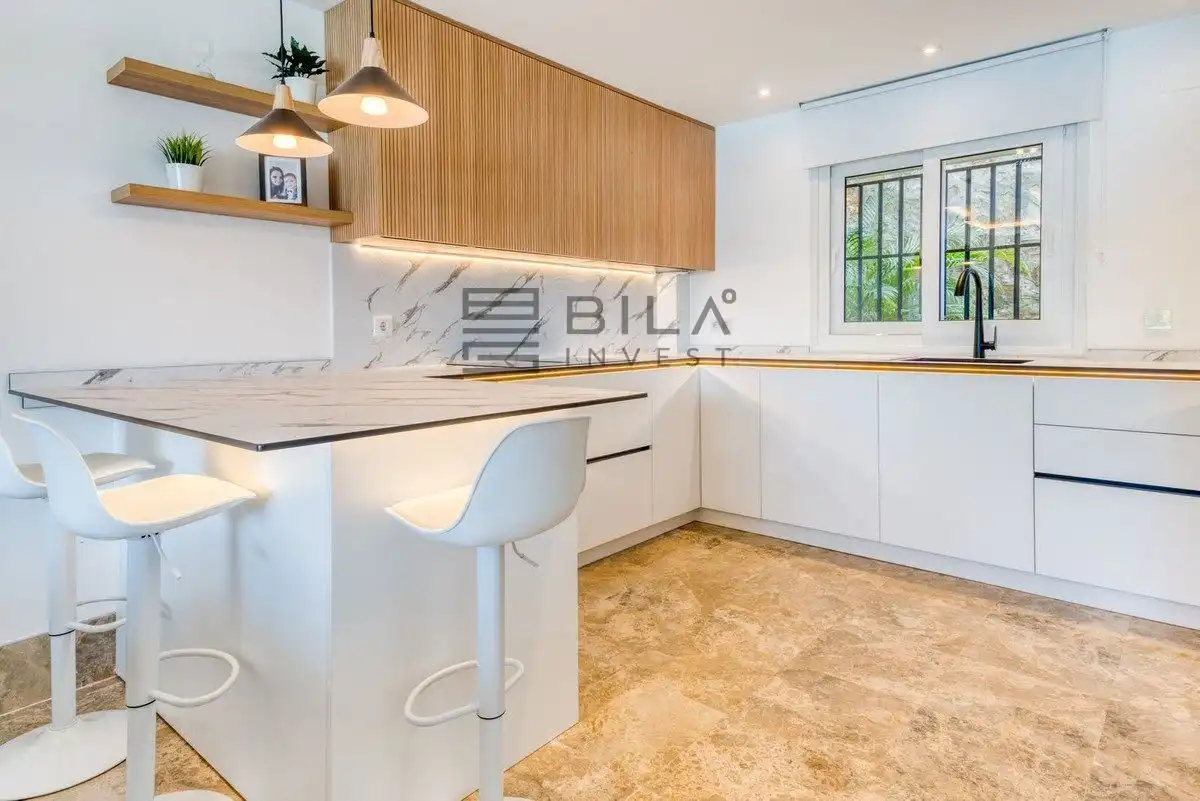 Kitchen of Detached homes for sale in Marbella  with Air Conditioner, Terrace and Storage room