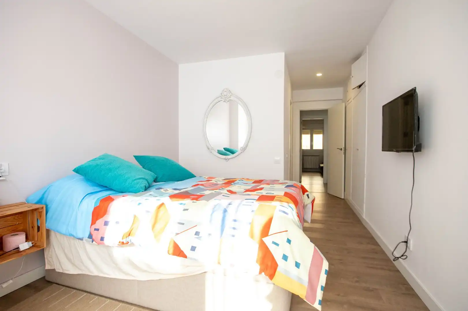 Schlafzimmer von Wohnung zum Verkauf in Estella / Lizarra mit Heizung, Terrasse und Möbliert