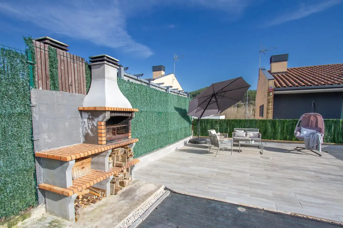 Terraza de Casa o chalet en venta en Aoiz / Agoitz con Jardín privado, Terraza y Amueblado