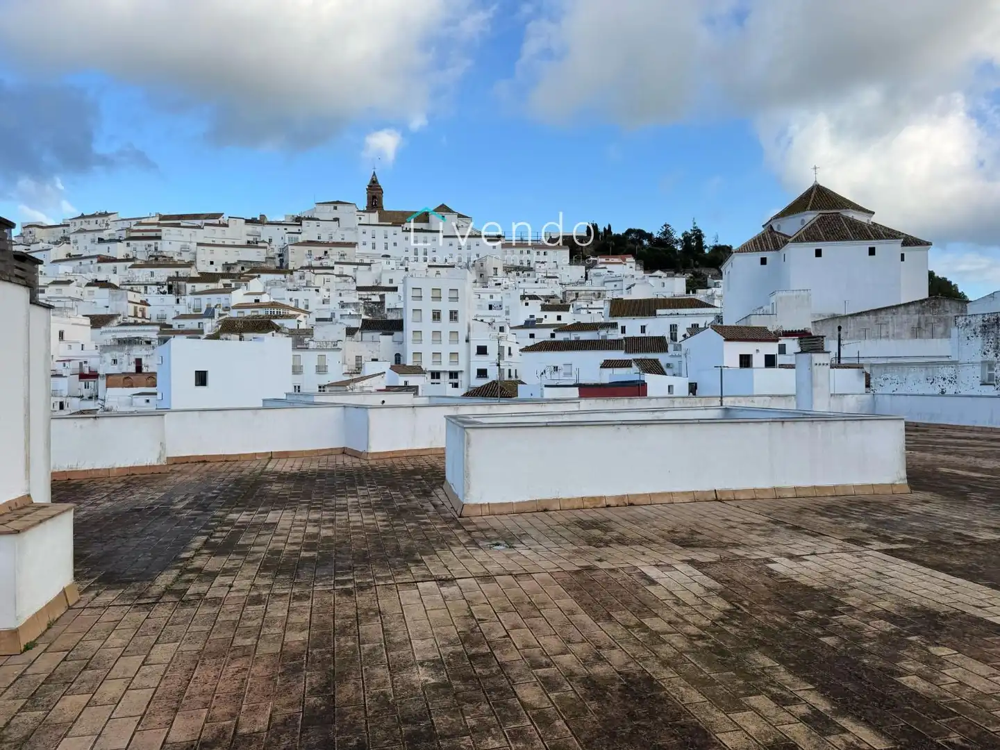 Außenansicht von Wohnung zum Verkauf in Alcalá de los Gazules mit Schwimmbad und Gemeinschaftspool